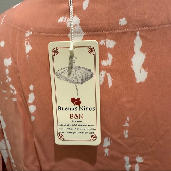 Womens Fall Dress Size Large Peach Tie-Dye New - Picture 9 of 9